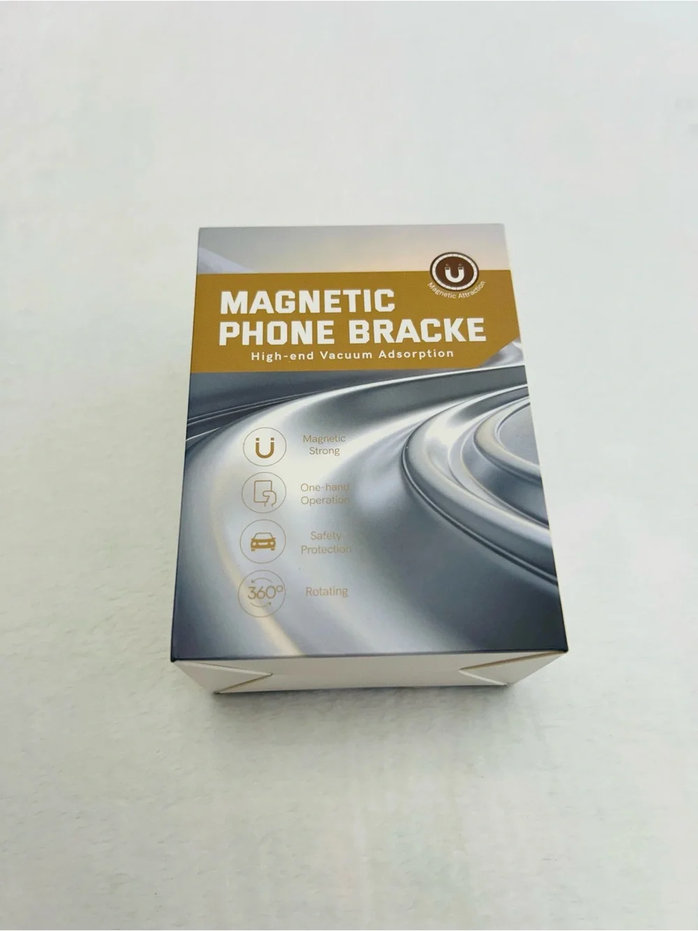 Magnetic Phone Bracket Car Mount - Gold & Silver